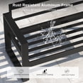 thumbnail image 5 of LayinSun 4 Piece Hight Back Aluminum Outdoor Furniture Set with Fire Pit Table, Modern Patio Conversation Sets, 5 of 7