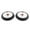 Silver, variant on S SERENABLE Scooter Wheels 110mm Pair Aluminum Scooter Wheels - Pro Scooter Wheels Black
