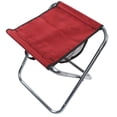 thumbnail image 2 of Taburete plegable portátil al aire libre Banco plegable de aleación de aluminio pintura de tren campamento taburete plegable de aumento de tamaño rojo, 2 of 10