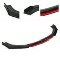 thumbnail image 4 of Front Splitter Front Spoiler Replacement Universal Front Bumper Lip Spoiler Chin Body Kit Protection PP Auto Car Exterior Aerodynamic Parts, 4 of 8