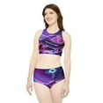 thumbnail image 4 of 'Electric Flower' Sporty Bikini Set (AOP), 4 of 6