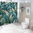 thumbnail image 7 of JRXY Palms Leaves Banana Biotanical Elements Shower Curtain - Multiple Sizes White, 7 of 7