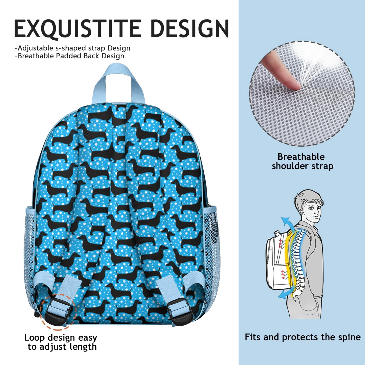 Abstract Geometric Vintage Floral Hippie Retro Waterproof Ergonomic Backpack