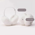 thumbnail image 2 of Orejeras ZHAOCHENG para mujer calentadores de orejas invierno vellón peludo blanco, 2 of 4