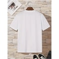 thumbnail image 3 of Men'S Casual Crew Neck T-Shirt with Geometric Print,Slight Stretch, Regular Fit, Summer Wear, 3 of 4