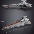 thumbnail image 4 of Republic Strike Cruiser 21005 Build Kit; Collectible Buildable Toy Models With Epic Memories Creative Open-ended Classic Birthday Gift,..., 4 of 5