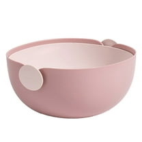 YgkuHd 2 Packs Strainers And Colanders Bowl Set, Sturdy Kitchen Sink Strainer For Fruit And Vegetable Wash, Noodle Pasta Strainer, Vegetable And Fruit Colander ,Safe