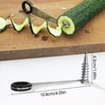 thumbnail image 2 of 2025 New Piranha Spiral Cutter, Stainless Steel Spiral Cutter for Veggies,Kitchen Spirals Cutters Gadgets Vegetable Spiralizer for Cucumber, Potato, Carrots (2pcs), 2 of 7