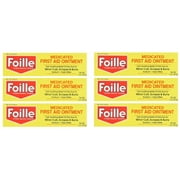 6 Pack - Foille Medicated First Aid Ointment with Benzocaine 5.0% Tube - 1 Oz