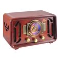 thumbnail image 2 of Retro Wireless Bluetooth Radio Speaker - Classic Vintage Style Audio Sound Receiver System w/Built-in Stereo Speakers, USB, SD Card Slot, AUX, RCA, MP3, AM/FM Tuner - Pyle PUNP34BT, 2 of 6