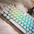 thumbnail image 6 of Crystal Keycaps - DIY Keycap Set for Mechanical Keyboards, Full 104 Key, Universal Wear-resistant Round-shape Keycaps Mechanical Keyboard Replacement Key Cover, 6 of 8