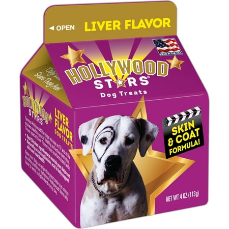 Hollywood Stars Liver Flavor Treats for Dogs, 4 oz