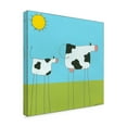 thumbnail image 2 of Trademark Fine Art 'Stick leg Cow I' Canvas Art by June Erica Vess, 2 of 4