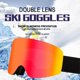 thumbnail image 4 of Antifog Snowboard Goggles Double Layers Ski Goggles Protections Ski Goggles Snow Goggles For Men Women, 4 of 5
