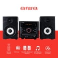 thumbnail image 2 of Reproductor de CD Micro System Aiwa Bluetooth de 60 W con altavoces de estantería, 2 of 6