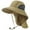 Dark Khaki, variant on UPF 50+ Unisex Water Resistant Wide Brim Sun Hat with Large Neck Flap Ponytail Fishing Hat for Men Women