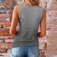 thumbnail image 5 of HOMBOM Womens Tank Top Summer Graphic Shirts Comfy Sleeveless Black Top for Ladies Heart Print, 5 of 9