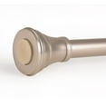 thumbnail image 2 of Utopia Alley  Adjustable 72-Inch Shower Curtain Tension Rod - Rust-Proof Aluminum with Rubber End Cap, No Drill Installation Nickel, 2 of 5