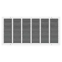 30" x 14" TruAire White Steel Wall Return Air Grille