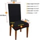 thumbnail image 5 of Fundas para sillas, funda elástica extraíble y lavable para sillas de comedor, silla elástica con correa elástica para comedor, 5 of 8