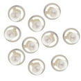thumbnail image 1 of veasfak 10 Pcs Boutons Ronds en Plastique Perle pour Couture Robe de Mariée 10mm, 1 of 9