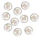 thumbnail image 3 of 10 piezas de botones de mango de metal con perla de plástico para manualidades de costura de vestidos de novia Plata Macarena Botones redondos de vástago de la perla, 3 of 8