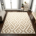 thumbnail image 2 of Superior Geometric Line Pattern Indoor Area Rug, 7' 10" x 10', Ivory, 2 of 5