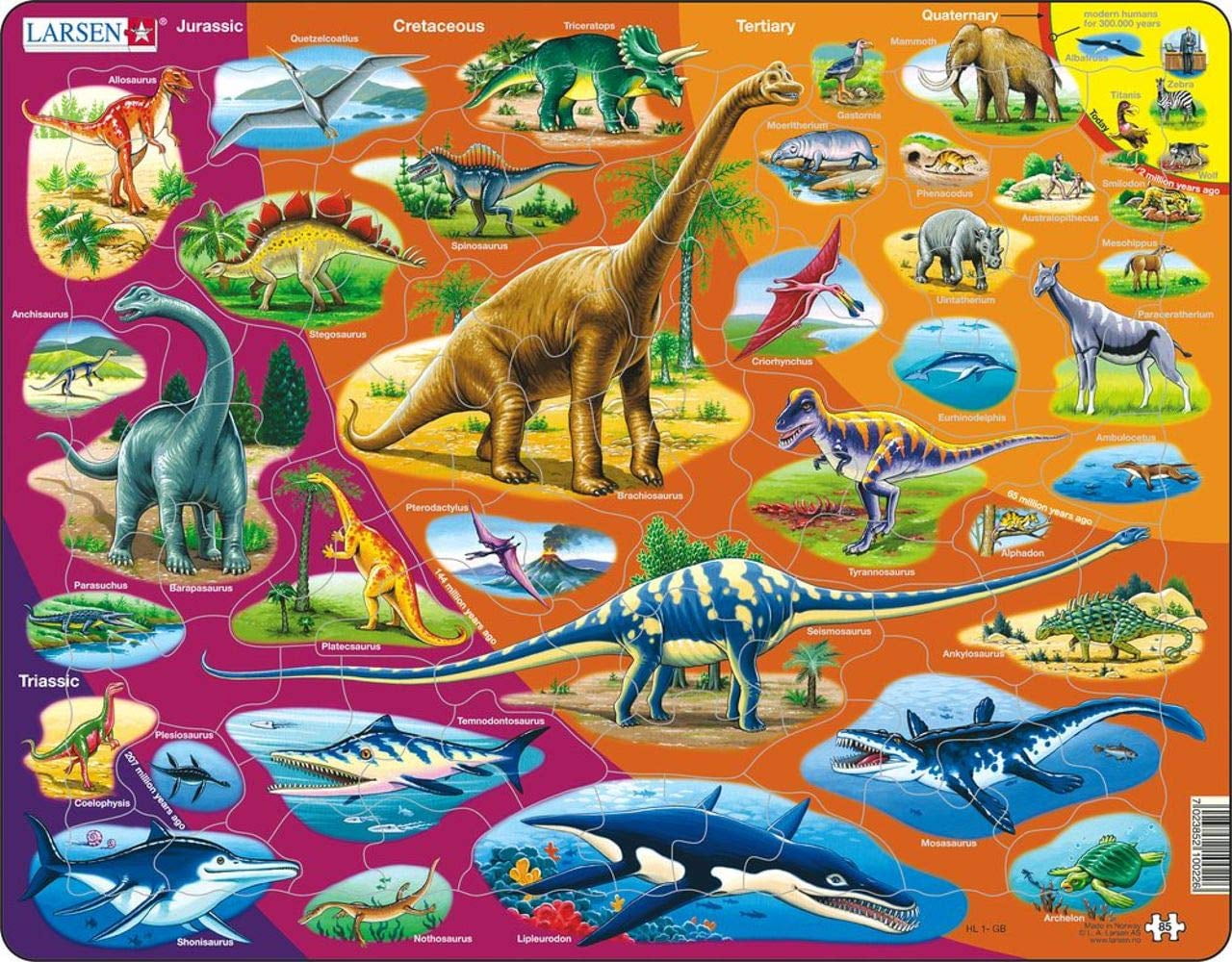 Larsen Casse-Tête Nature Histoire 85 Pcs Casse-Tête Éducatif pour Enfants