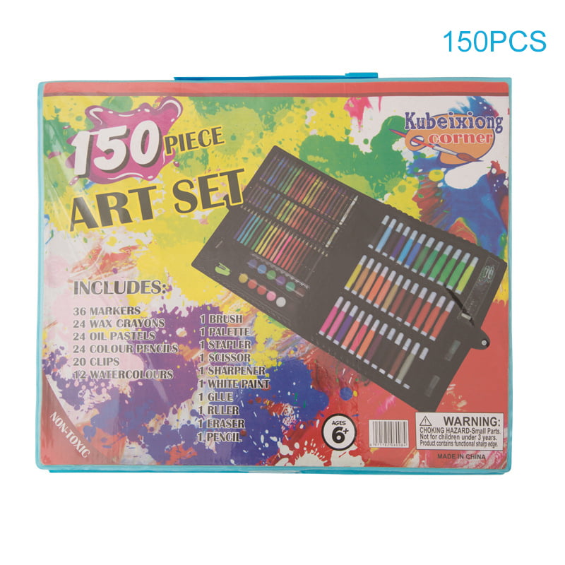 150 Pcs/Set Drawing Tool Kit Kids Art Set Painting Brush Art Marker Water  Color Pen