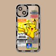 thumbnail image 1 of Lujosa funda transparente suave de Pokemon para iPhone 14 11 Pro Max 13 12 Mini XR XS X 8 7 6 6S Plus SE 2020, carcasa de silicona a prueba de golpes Fivean unisex, 1 of 2