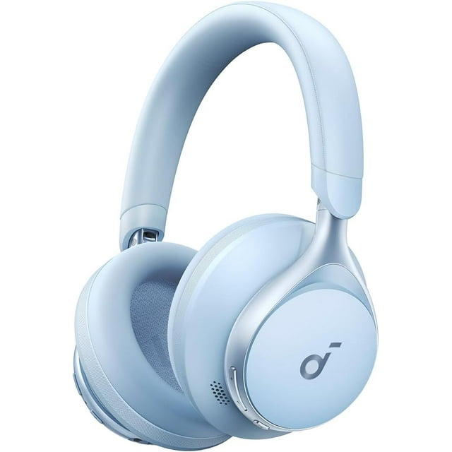 Soundcore by Anker, Space One, Active Noise Cancelling Headphones, 2X Stronger Voice Reduction, 40H ANC Playtime, App Control, LDAC Hi-Res Wireless Audio, Comfortable Fit, Clear Calls (Renewed)