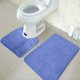 thumbnail image 1 of Alfombra de baño de terciopelo Coral, alfombra de algodón con memoria, alfombra antideslizante absorbente para baño, 3 unidades/juego, 1 of 3