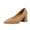 Khaki, variant on Ladies British Style Solid Heels for Wide Feet Adapt Shoes Color Leather Pointed Thick Chunky Platform Shoes Womens Closed Toe Shoes High Heeled Casual Shoes Italian Shoes for Women Dancing