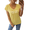 2-Yellow, variant on GIFFIMY Women's Bohemian Celestial Graphic V-Neck Short Sleeve T-Shirt Mint Relaxed Fit Everyday Top
