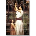 thumbnail image 1 of Ceramic Tile Mural-John Waterhouse Mother Child Painting 21. 24" w x 36" h using (24) 6 x 6 ceramic tiles, 1 of 3