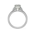 thumbnail image 2 of 2.15 Ct Asscher Cut Moissanite Beautiful Engagement Ring for Women Solid 14K White Gold Size 5 by Diamond-Capitals, 2 of 6
