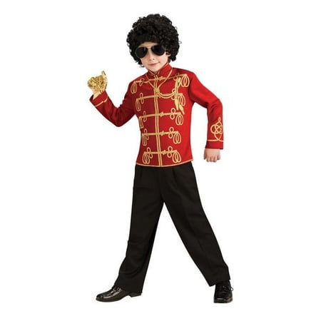 Boys Red Michael Jackson Military Jacket