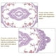thumbnail image 3 of Uxcell 2Pack 12x17-in Retro Lace Placemat Oval French Crochet Doilies Coasters Morado Oscuro, 3 of 7