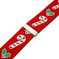 thumbnail image 4 of Novelty Christmas Braces Candy Cane Holly Suspenders  Christmas Trouser Braces Adjustable Suspenders Men Braces Novelty Red Candy Cane Santa Claus Dress Props for Party Clothing Accessories, 4 of 5