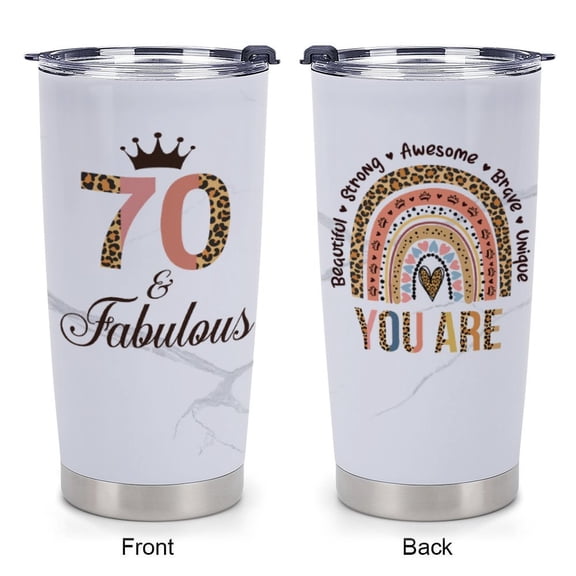 Tumbler 20oz Vintage Tumbler Happy 70th Birthday Gifts For Women, Best Gifts Idea For 70 Year Old Woman, 1956 Birthday Gifts Women, 70 Birthday Gifts For Women Turning