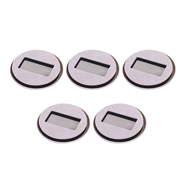 5 topes para ruedas de muebles, para sillas, mesas, sofás y camas. ABS Blanco Negro