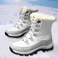thumbnail image 4 of Oyedens Skiing Boots for Women Winter Ski Snow Boots Waterproof Anti Slip Warm Mid Calf Hiking Boots, 4 of 6