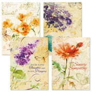 Peace Sympathy Greeting Cards - Set of 8 (4 designs), Large 5" x 7", Sympathy Cards with Sentiments Inside, Envelopes Included, by Current