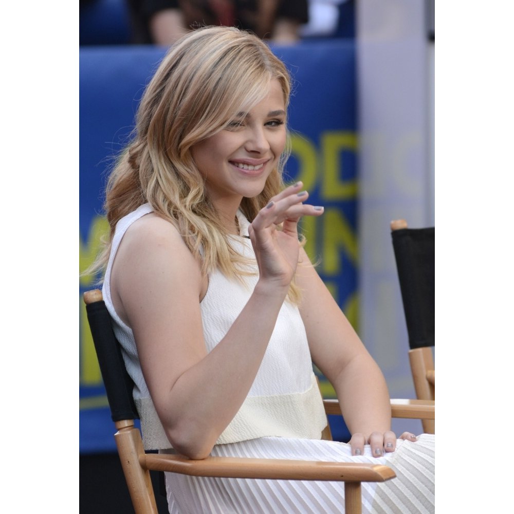 Chloe Grace Moretz At Talk Show Appearance For Celebrity Candids At