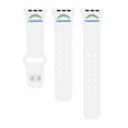 thumbnail image 2 of White Los Angeles Chargers Silicone Apple Watch Band, 2 of 3
