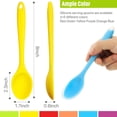 thumbnail image 2 of 4Pcs/6Pcs Silicone small spoon baby food spoon children eating kitchen household stirring spoon food grade high temperature resistant, 2 of 7