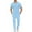 Blue, variant on Men's Casual Suit Set Summer Short Sleeve Shirt With Lapel Buttons And Matching Pants Comfortable Breathable Stylish Outfit For Daily Wear