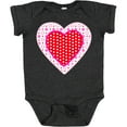 thumbnail image 3 of Inktastic Valentine Red Heart with Dots Boys or Girls Baby Bodysuit, 3 of 5
