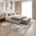 thumbnail image 3 of ICEANT 5'x10' Rectangle Area Rug, Abstract Style Living Room Area Rug with Non-Slip Bottom, Machine Washable Low Pile Carpet for Bedroom Kitchen Hallway, Grey, 3 of 6