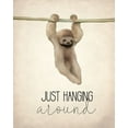 thumbnail image 2 of Kimberly, Allen 15x18 White Modern Wood Framed Museum Art Print Titled - Just Hanging, 2 of 4